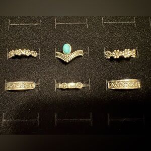 NWOT Bundle Of 6 Vintage Inspired Boho Rings